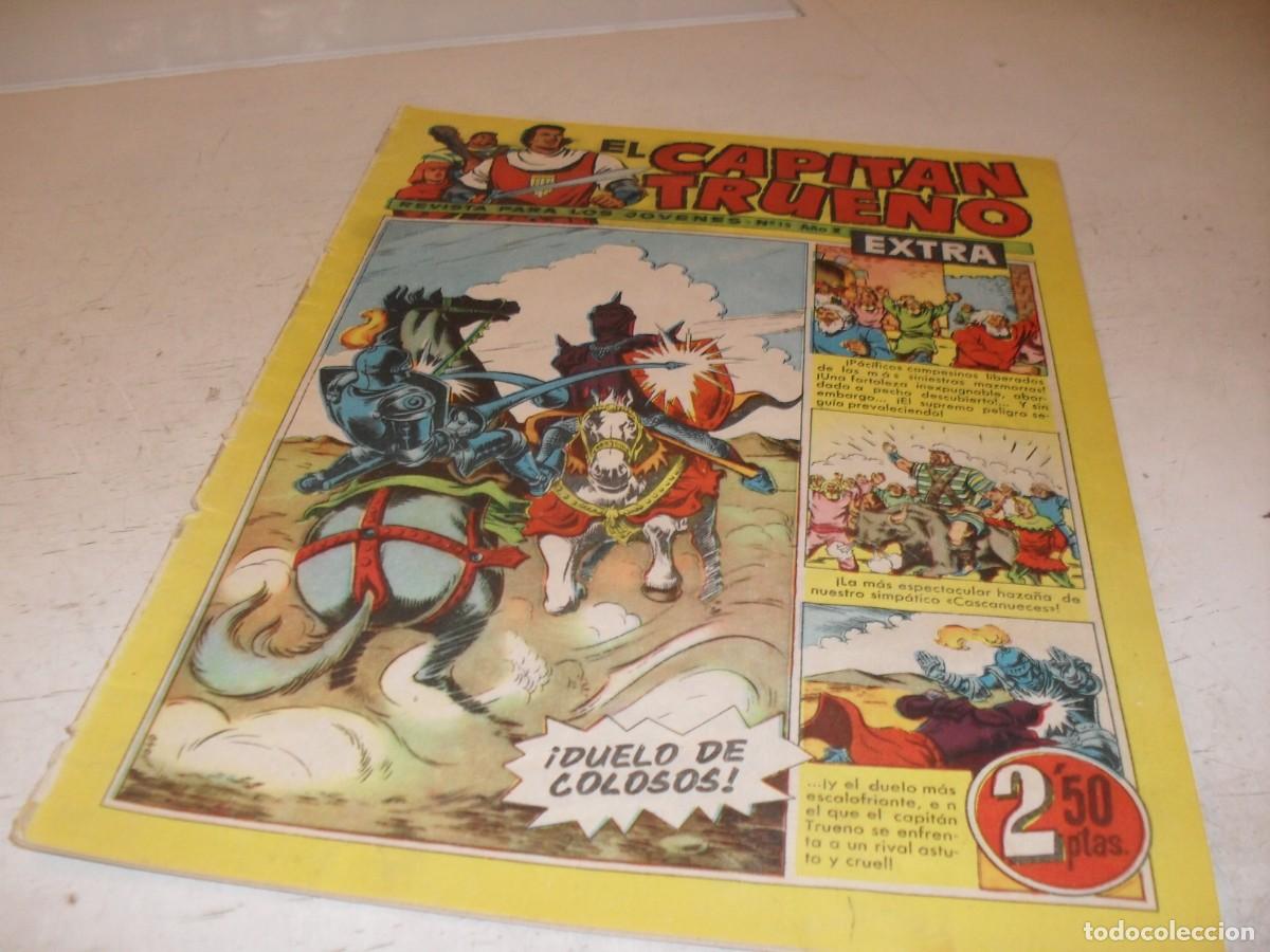 Tebeos: EL CAPITAN TRUENO EXTRA N&ordm; 15,CON LA FAMILIA TRAPISONDA EN CONTRAPORTADA,DE 427,BRUGUERA,1960