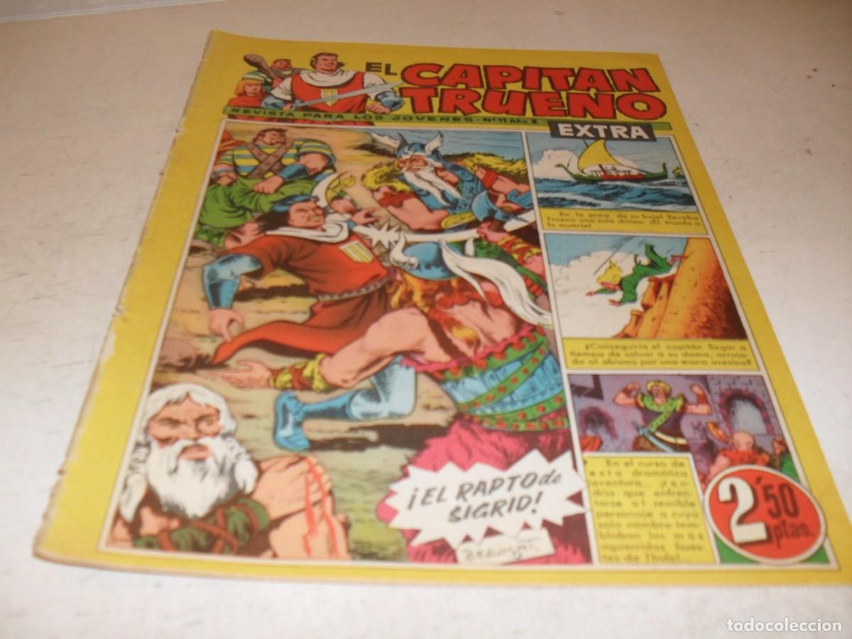 Tebeos: EL CAPITAN TRUENO EXTRA N&ordm; 11,CON LA FAMILIA TRAPISONDA EN CONTRAPORTADA,DE 427,BRUGUERA,1960