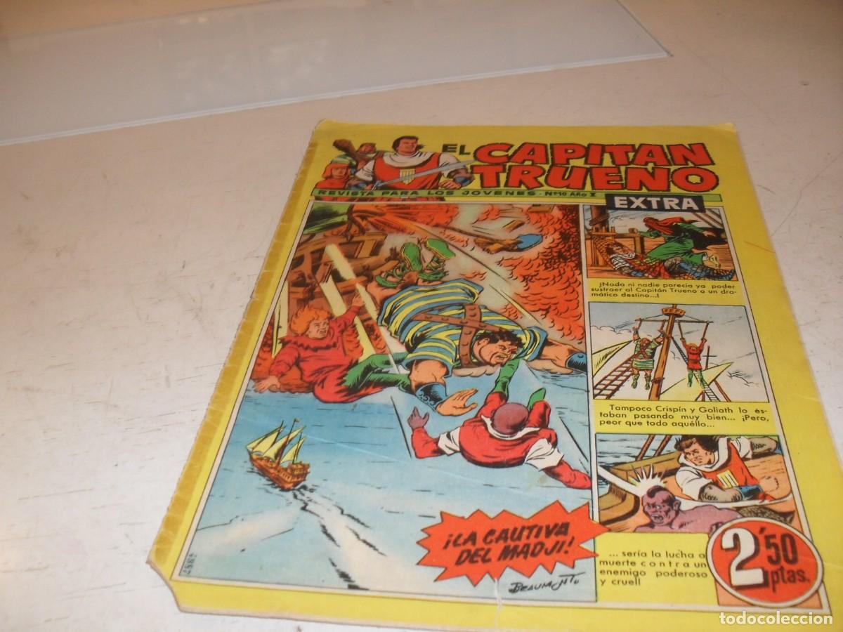 Tebeos: EL CAPITAN TRUENO EXTRA N&ordm; 10,CON LA FAMILIA TRAPISONDA EN CONTRAPORTADA,DE 427,BRUGUERA,1960