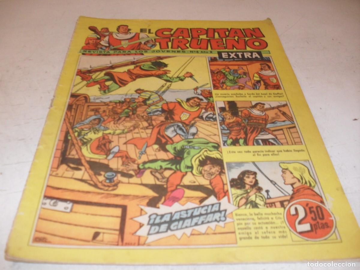 Tebeos: EL CAPITAN TRUENO EXTRA N&ordm; 4,PRIMEROS N&ordm;,CON CLASES DE DIBUJO DE ANTONIO BERNAL,DE 427,BRUGUERA,1960