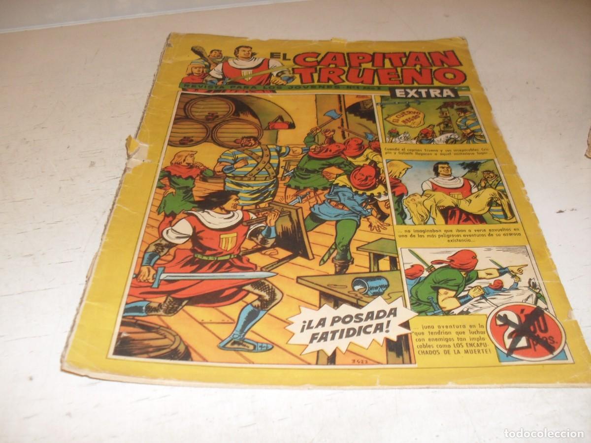 Tebeos: EL CAPITAN TRUENO EXTRA N&ordm; 1,EL PRIMERO,CON CLASES DE DIBUJO DE ANTONIO BERNAL,DE 427,BRUGUERA,1960