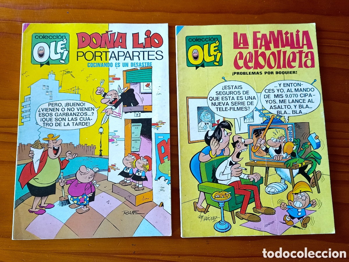Tebeos: Comics Ol&eacute;. La familia Cebolleta y Do&ntilde;a L&iacute;o Portapapeles