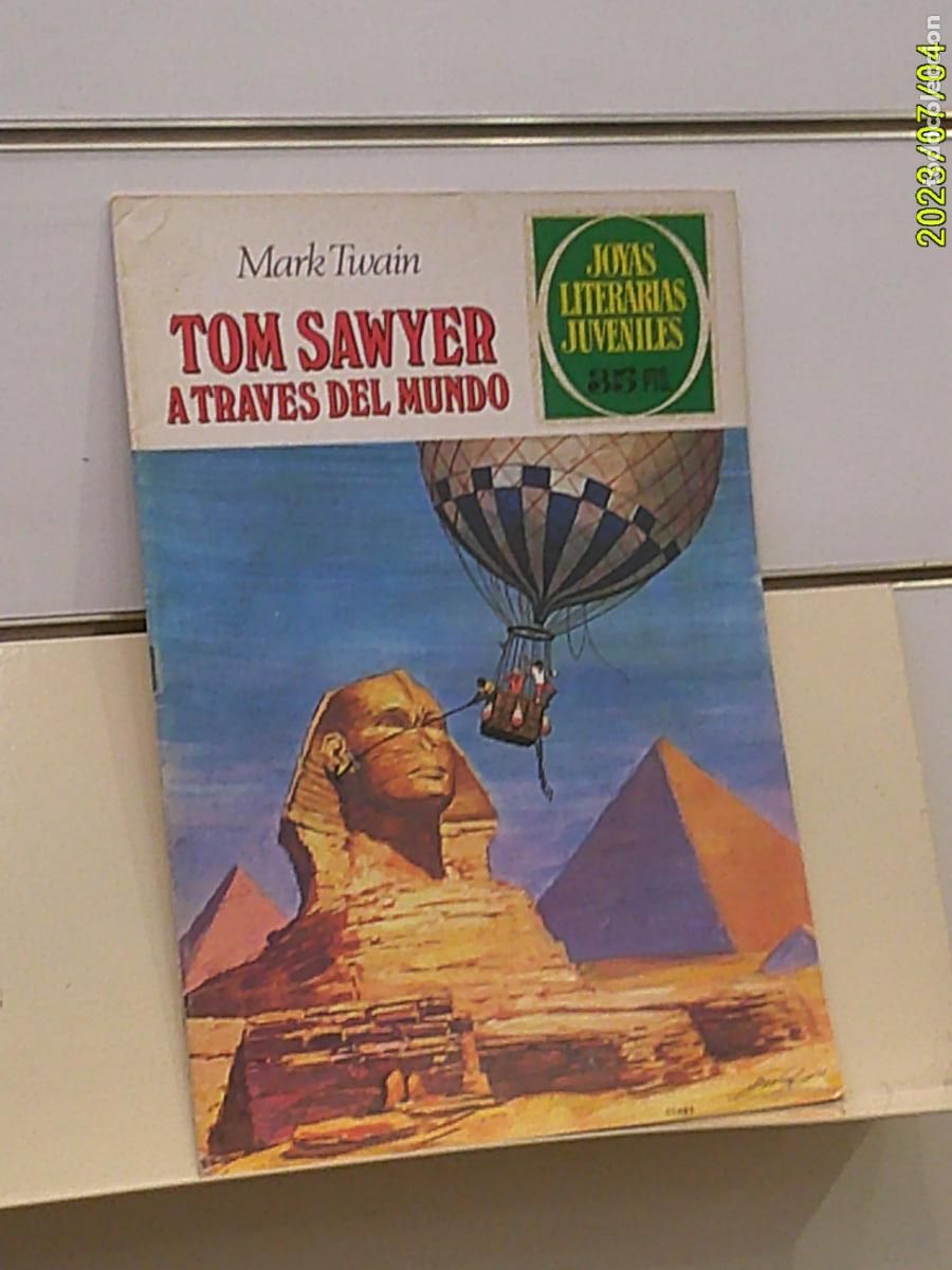 Tebeos: JOYAS LITERARIAS JUVENILES N&ordm; 24 TOM SAWYER A TRAVES DEL MUNDO MARK TWAIN - BRUGUERA