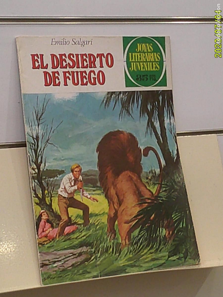 Tebeos: JOYAS LITERARIAS JUVENILES N&ordm; 223 EL DESIERTO DE FUEGO EMILIO SALGARI - BRUGUERA