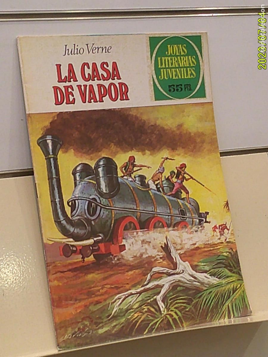 Tebeos: JOYAS LITERARIAS JUVENILES N&ordm; 134 LA CASA DE VAPOR JULIO VERNE - BRUGUERA