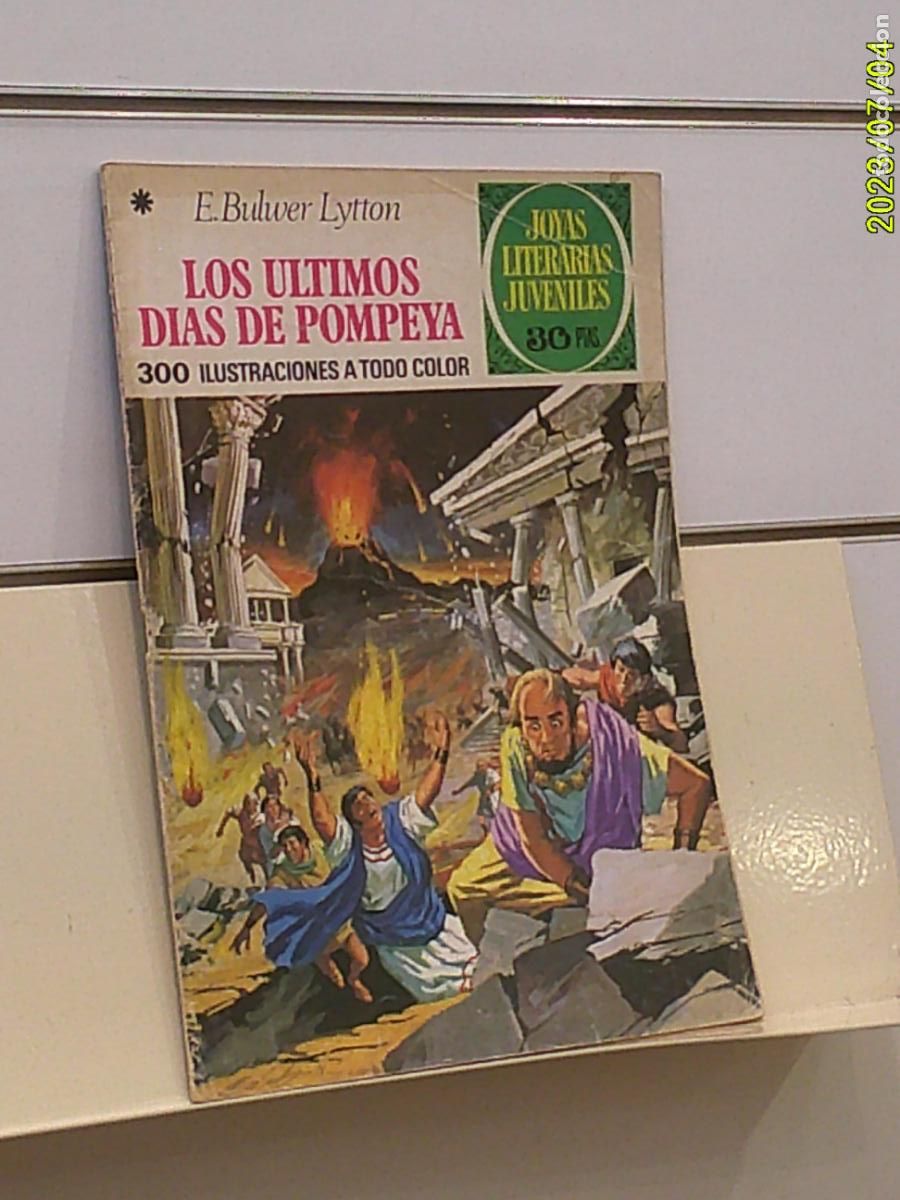 Tebeos: JOYAS LITERARIAS JUVENILES N&ordm; 25 LOS ULTIMOS DIAS DE POMPEYA - BRUGUERA