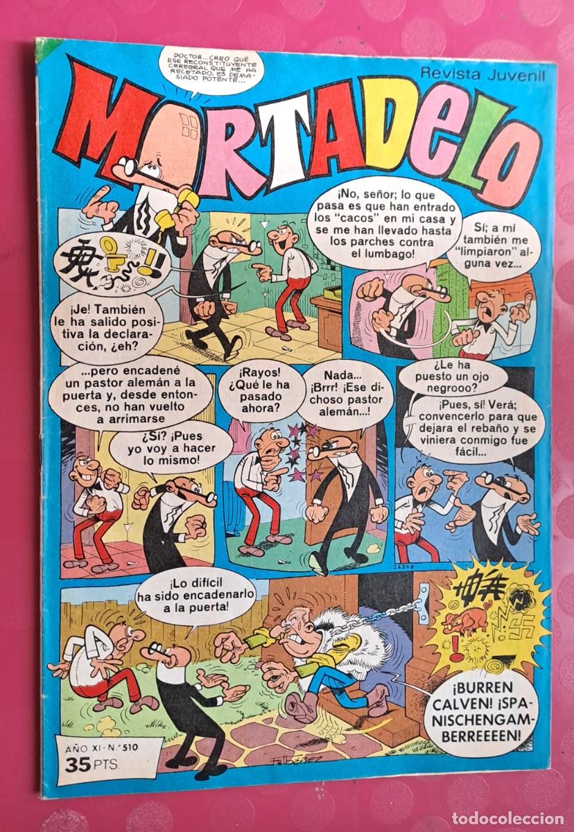 Tebeos: MORTADELO. A&Ntilde;O XI N&ordm; 510 EDITORIAL BRUGUERA, 1980