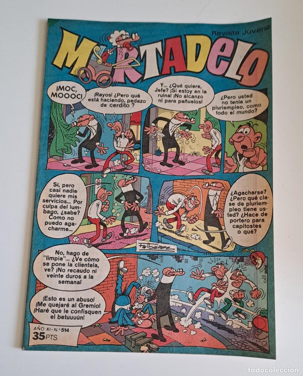 Tebeos: MORTADELO. A&Ntilde;O XI N&ordm; 514 EDITORIAL BRUGUERA, 1980