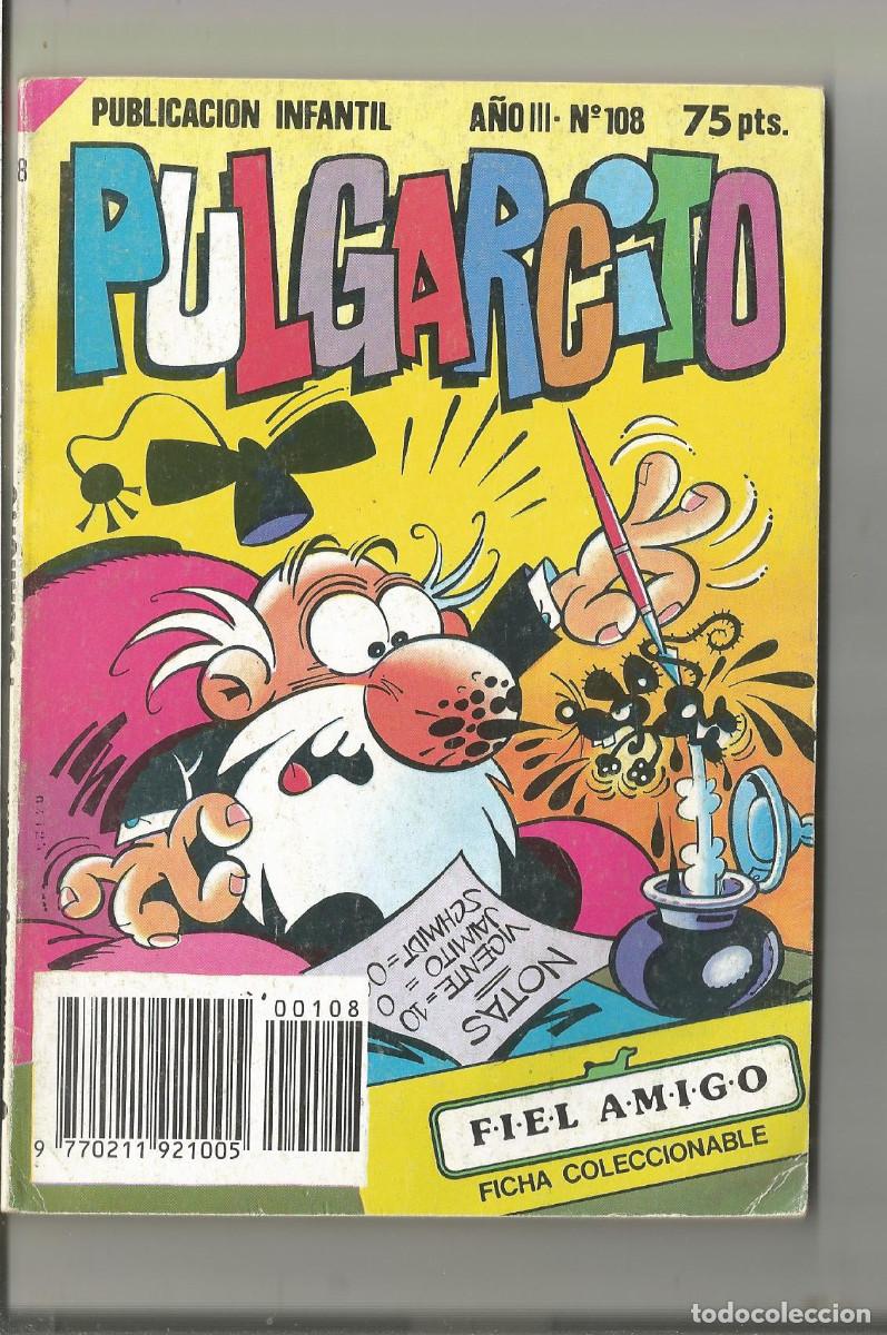 Tebeos: PULGARCITO Publicaci&oacute;n infantil N&ordm; 108 Editorial Bruguera