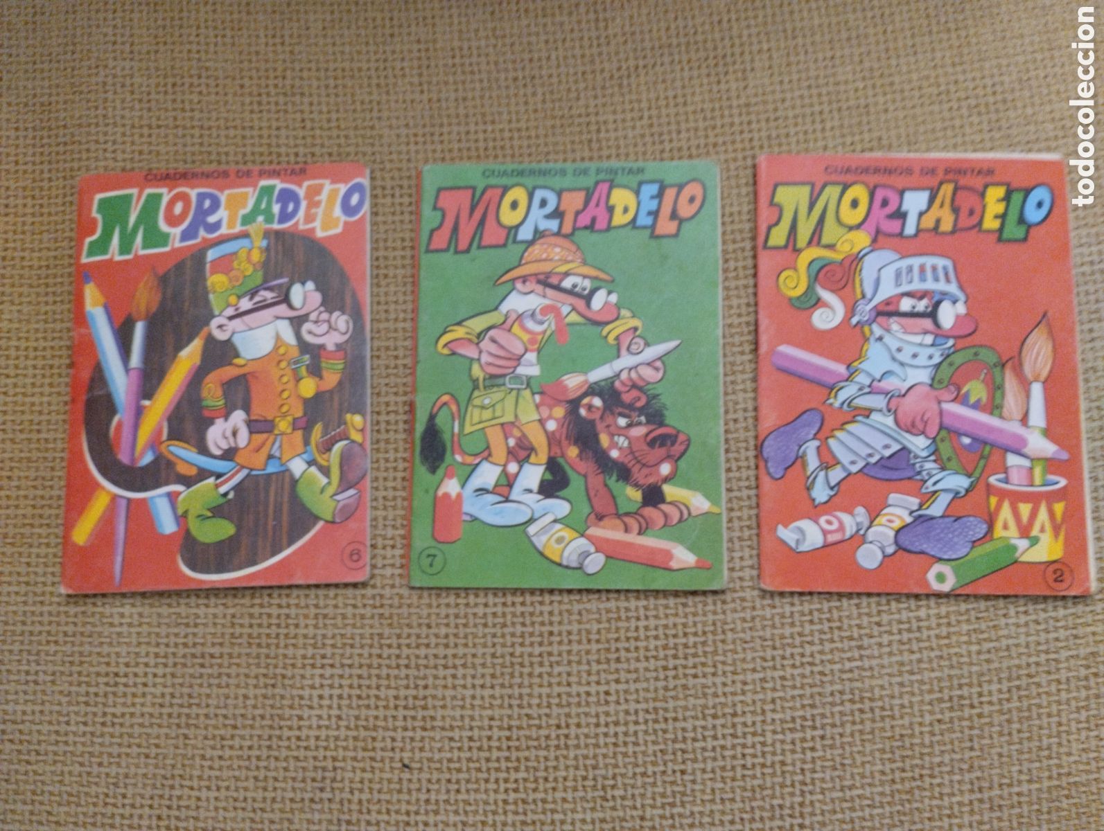 Tebeos: Lote cuadernos para pintar Mortadelo