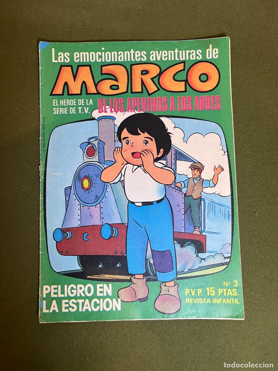 Tebeos: Marco N&ordm; 3 Peligro en la Estaci&oacute;n Editorial Bruguera 1977 Revista Infantil Original