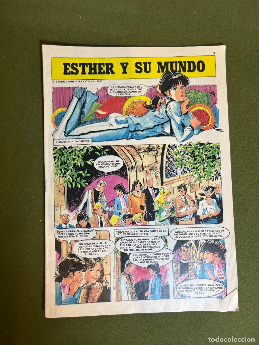 Tebeos: Revista Esther y su Mundo Editorial Bruguera A&ntilde;os 80 Purita Campos C&oacute;mic Juvenil Femenino Sin Portad