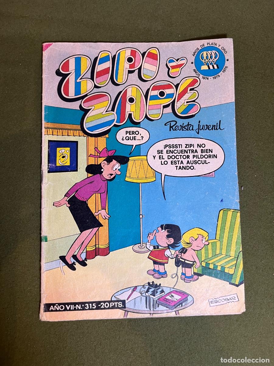 Tebeos: Zipi y Zape n&ordm; 315 Revista Juvenil Editorial Bruguera 1978 C&oacute;mic Vintage Escobar