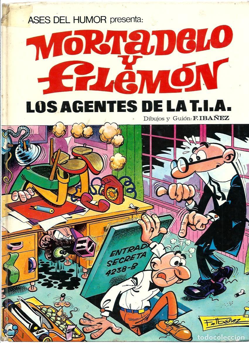 BDs: IBA&Ntilde;EZ - ASES DEL HUMOR N&ordm; 16 - LOS AGENTES DE LA T.I.A. - BRUGUERA, 1972, 1A EDICION