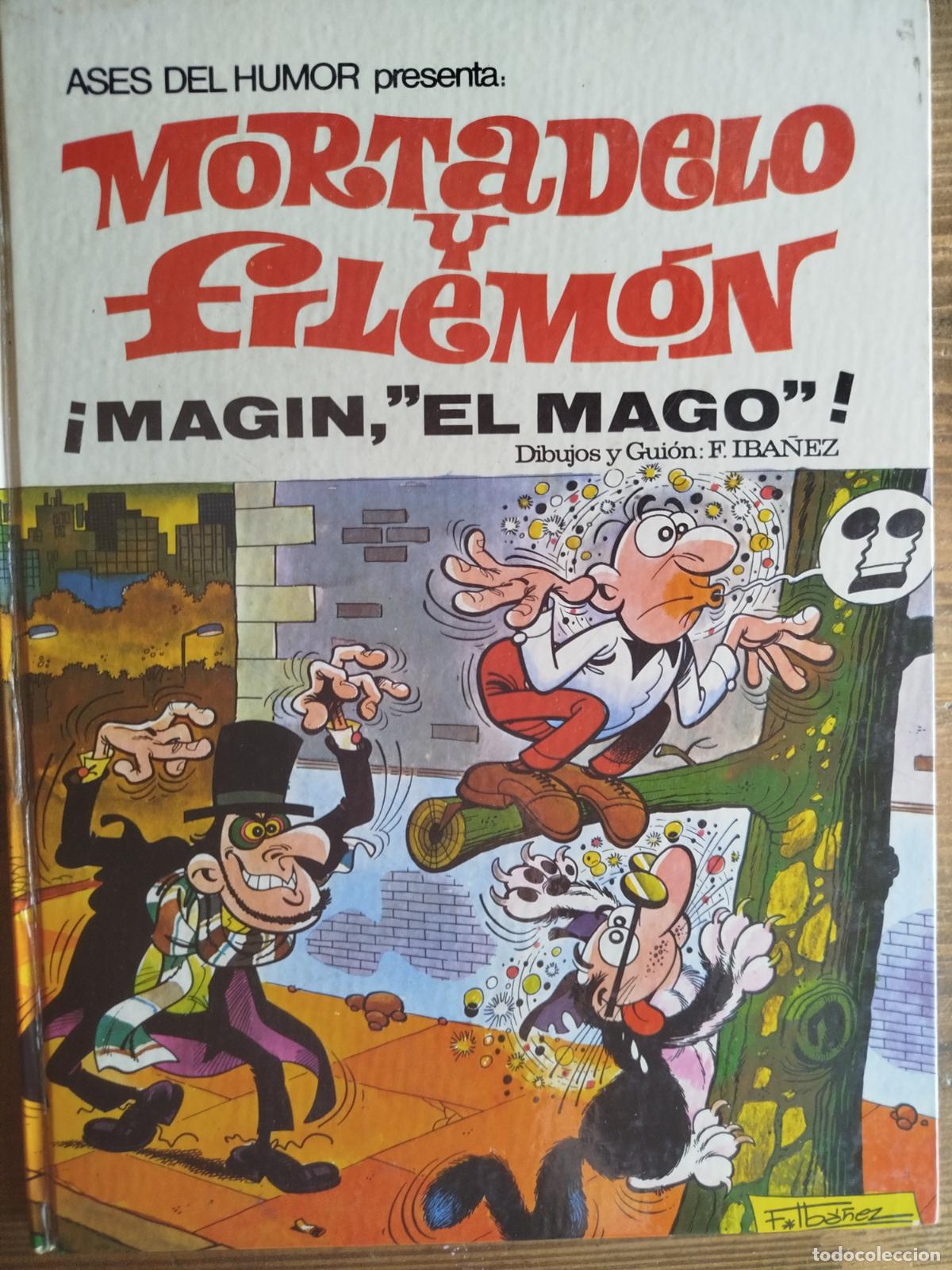Tebeos: ASES DEL HUMOR N&ordm; 12 MAGIN EL MAGO. MORTADELO Y FILEMON. BRUGUERA. 1971. 1&ordf; ED.