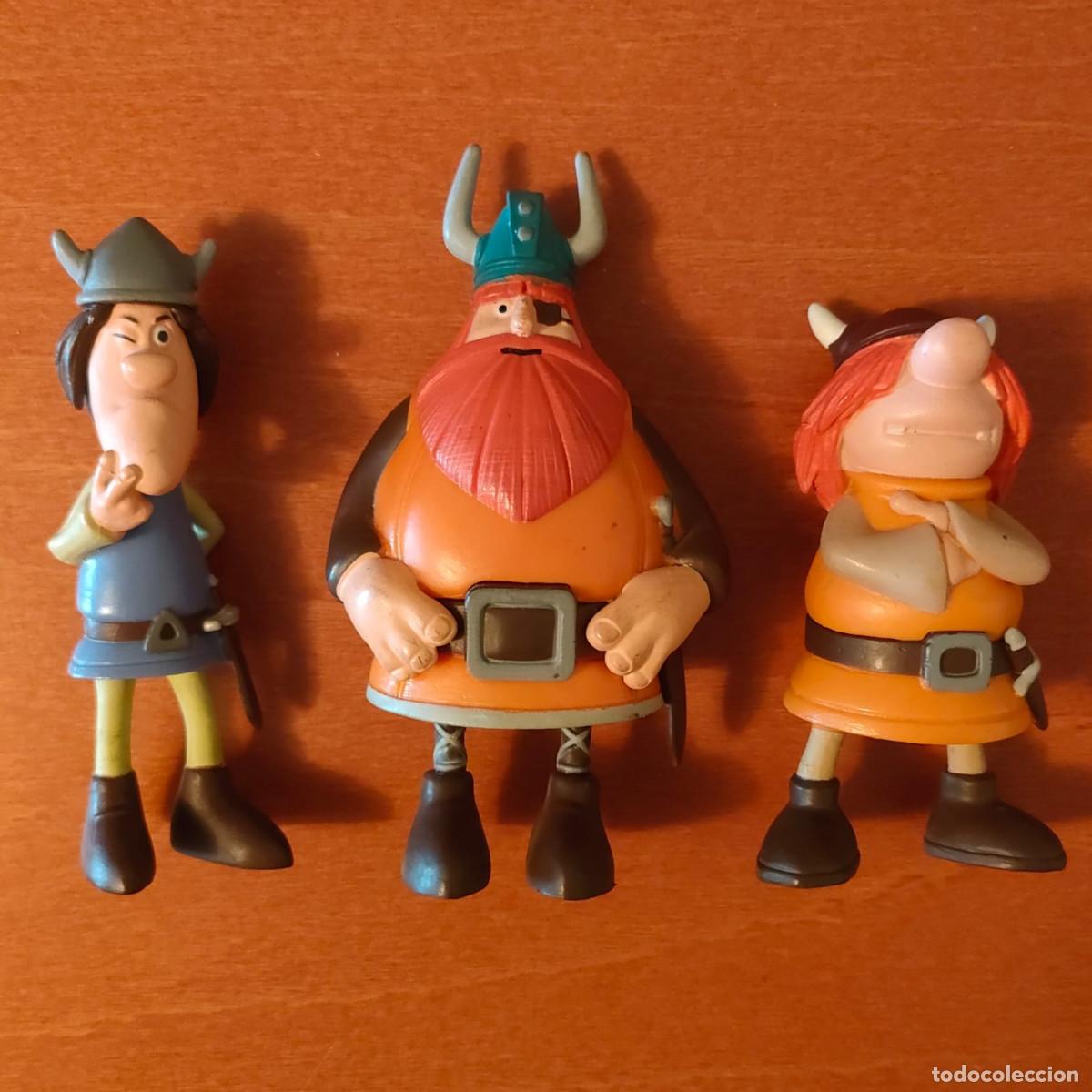 Tebeos: Lote 3 figuras Vickie el Vikingo Bullyland PVC
