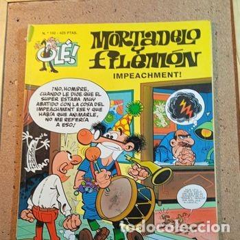 Tebeos: TEBEO DE OLE MORTADELO Y FILEMON EN IMPEACHMET DEL A&Ntilde;O 1999 N&ordm; 150