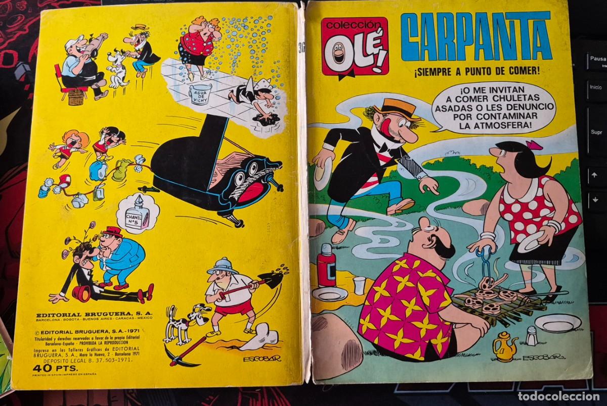 Comics: TAPAS O CUBIERTAS ORIGINALES DE OLE N&ordm; 36 CARPANTA, BRUGUERA 1971 - PARA ARREGLAR OTRO