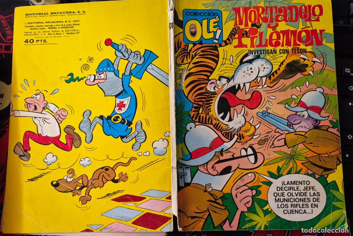 Tebeos: TAPAS O CUBIERTAS ORIGINALES DE OLE N&ordm; 64 MORTADELO FILEMON, BRUGUERA 1971 - PARA ARREGLAR OTRO