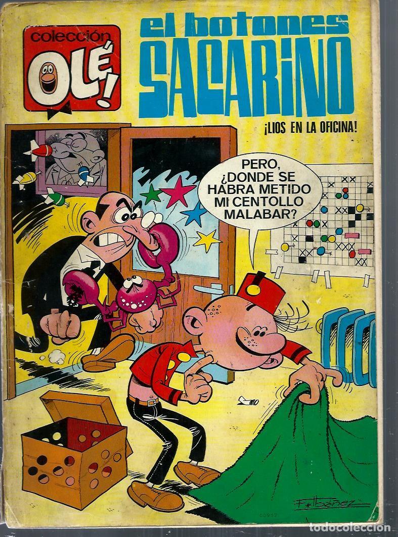 Livros de Banda Desenhada: OLE N&ordm; 3, EL BOTONES SACARINO, BRUGUERA 1971 - INCOMPLETO, PARA ARREGLAR OTRO
