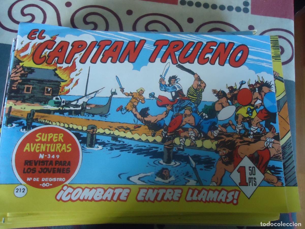 Tebeos: EL CAPITAN TRUENO N&ordm; 212, COMBATE ENTRE LLAMAS