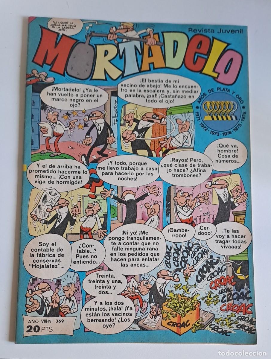 Tebeos: MORTADELO. A&Ntilde;O VIII N&ordm; 369 EDITORIAL BRUGUERA, 1977