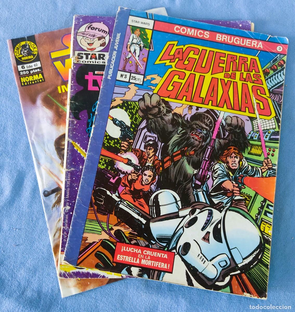 Tebeos: 3 EJEMPLARES DE COMICS LA GUERRA DE LAS GALAXIAS DROIDS STAR WARS NORMA BRUGUERA FORUM