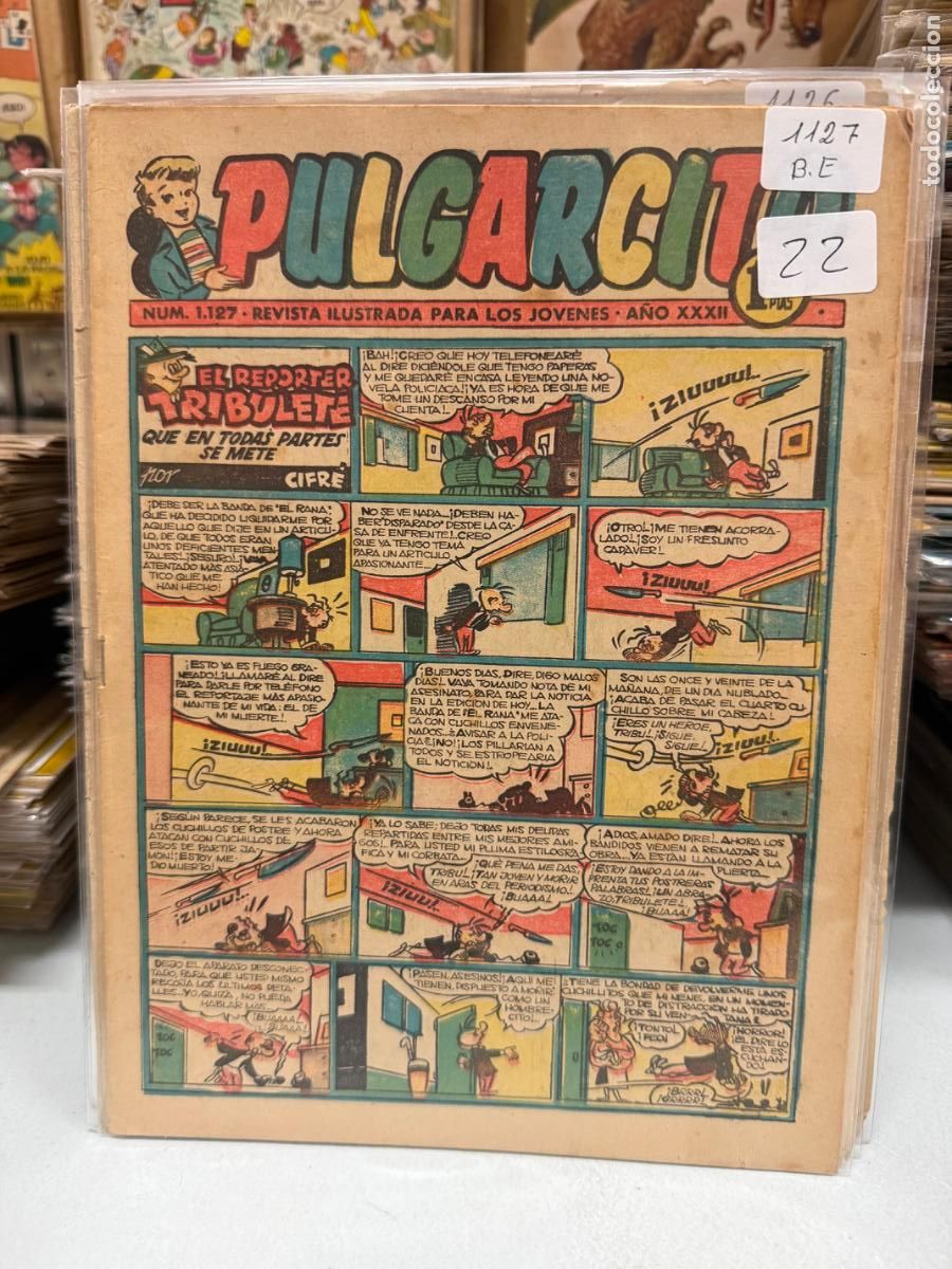 Tebeos: PULGARCITO EDITORIAL BRUGUERA NUMERO 1127