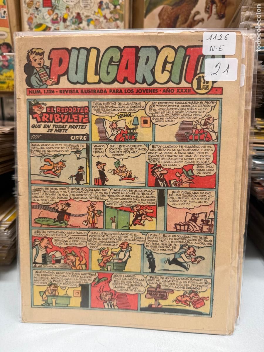 Tebeos: PULGARCITO EDITORIAL BRUGUERA NUMERO 1126