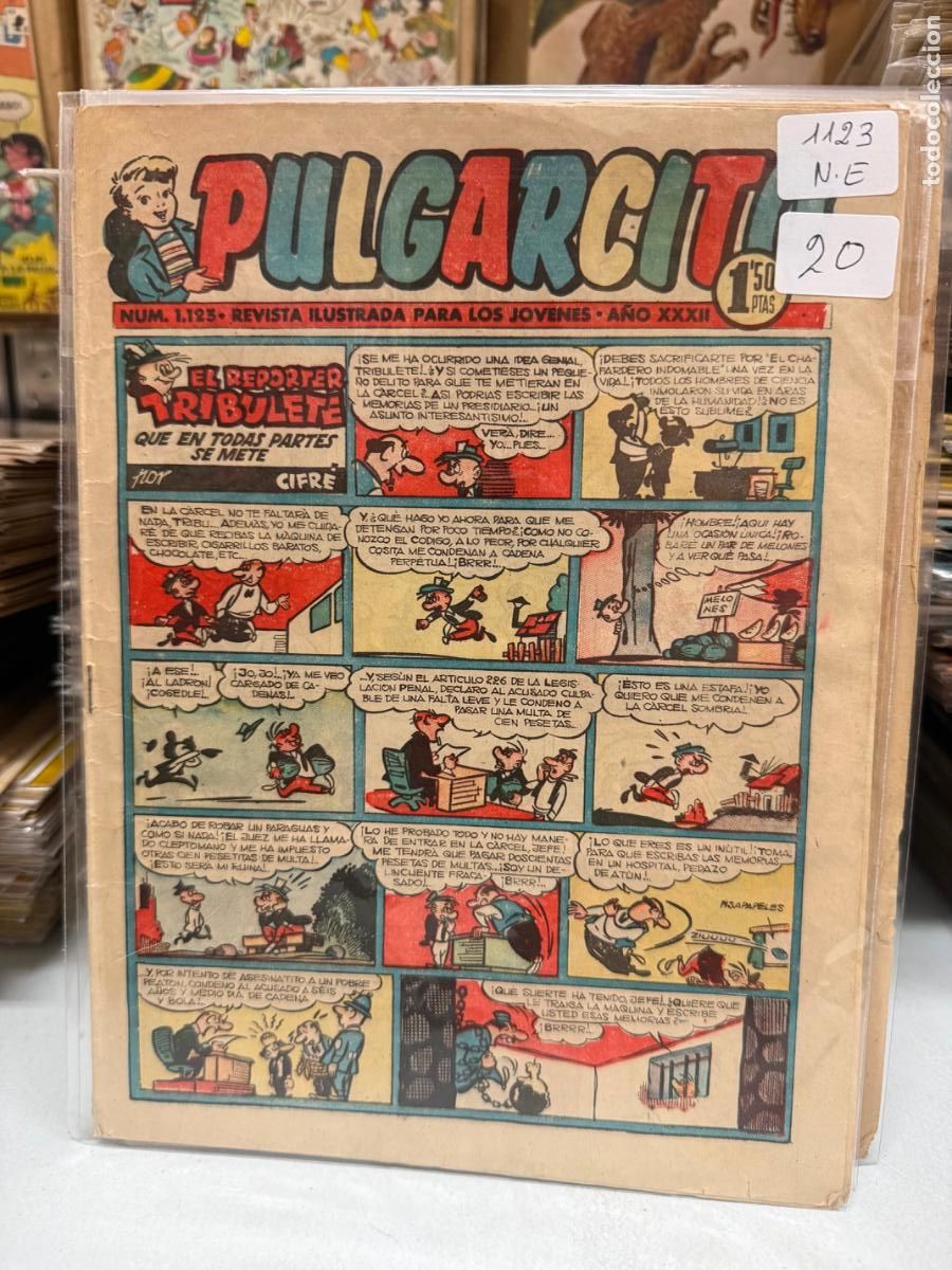 Tebeos: PULGARCITO EDITORIAL BRUGUERA NUMERO 1123