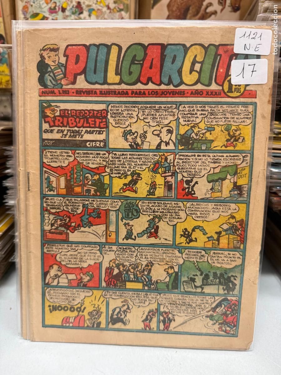 Tebeos: PULGARCITO EDITORIAL BRUGUERA NUMERO 1121