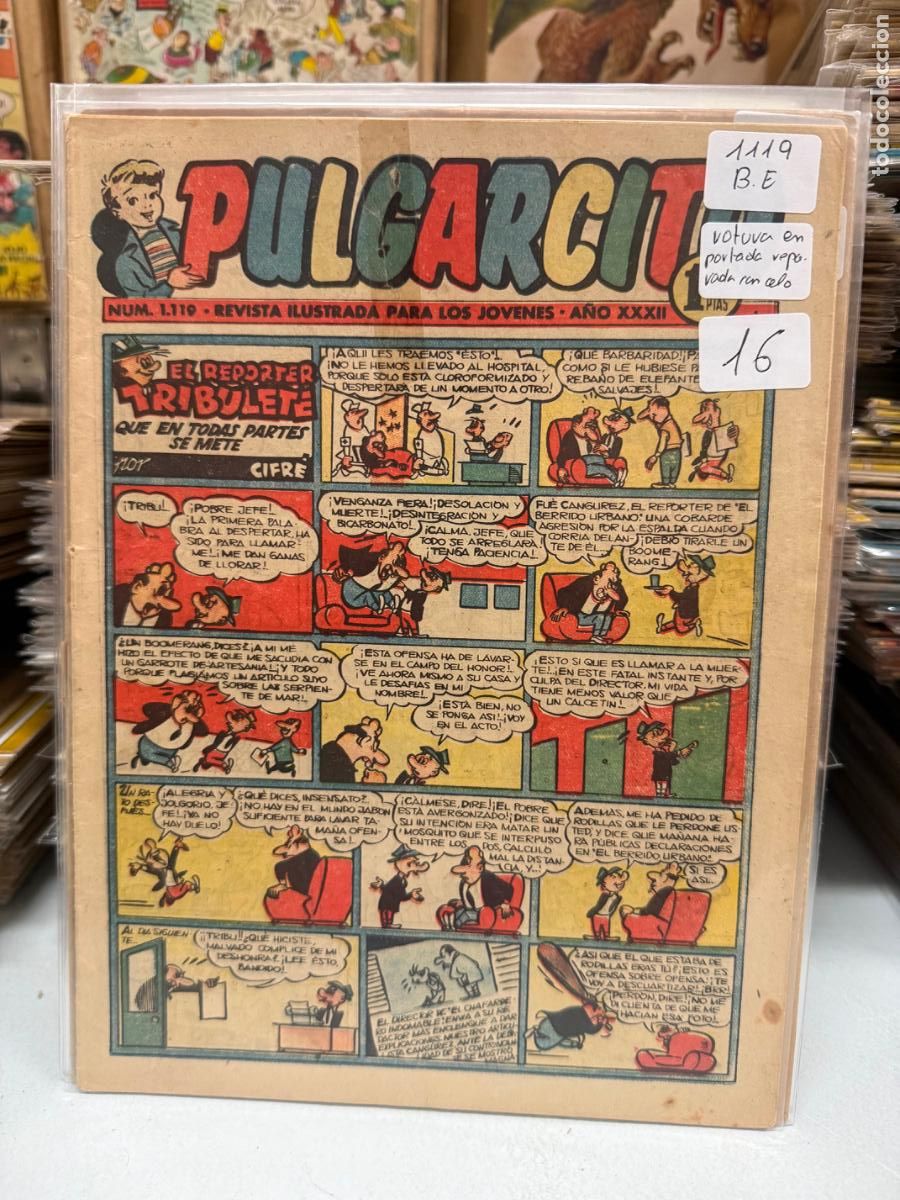 Tebeos: PULGARCITO EDITORIAL BRUGUERA NUMERO 1119
