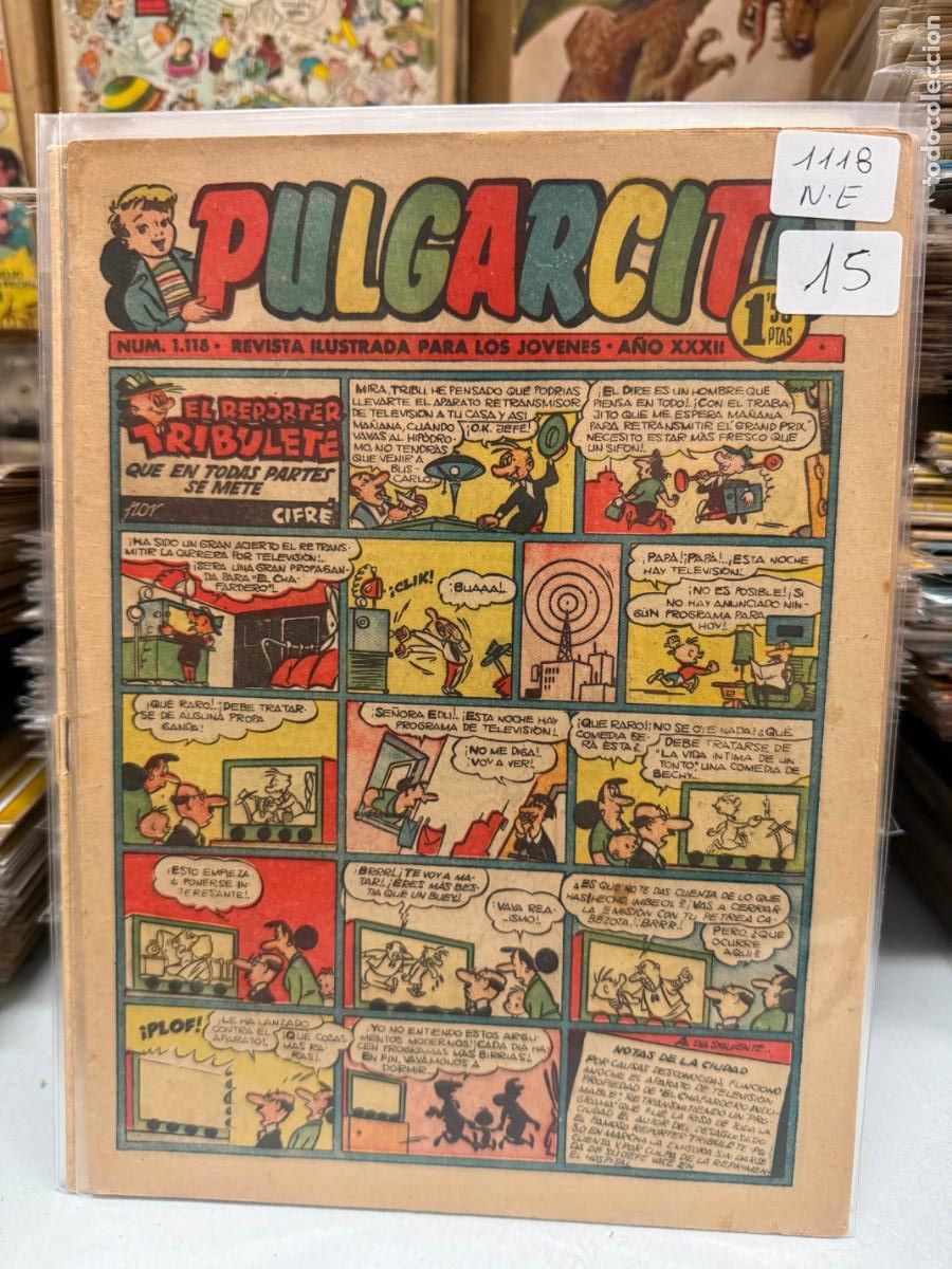 Tebeos: PULGARCITO EDITORIAL BRUGUERA NUMERO 1118
