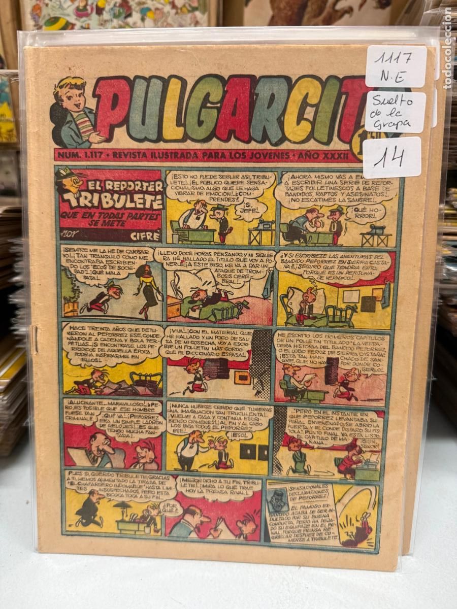 Tebeos: PULGARCITO EDITORIAL BRUGUERA NUMERO 1117