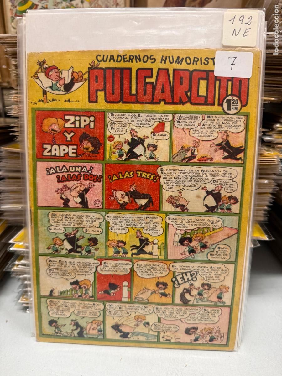 Tebeos: PULGARCITO EDITORIAL BRUGUERA NUMERO 192