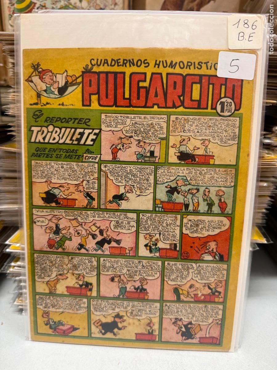 Tebeos: PULGARCITO EDITORIAL BRUGUERA NUMERO 186