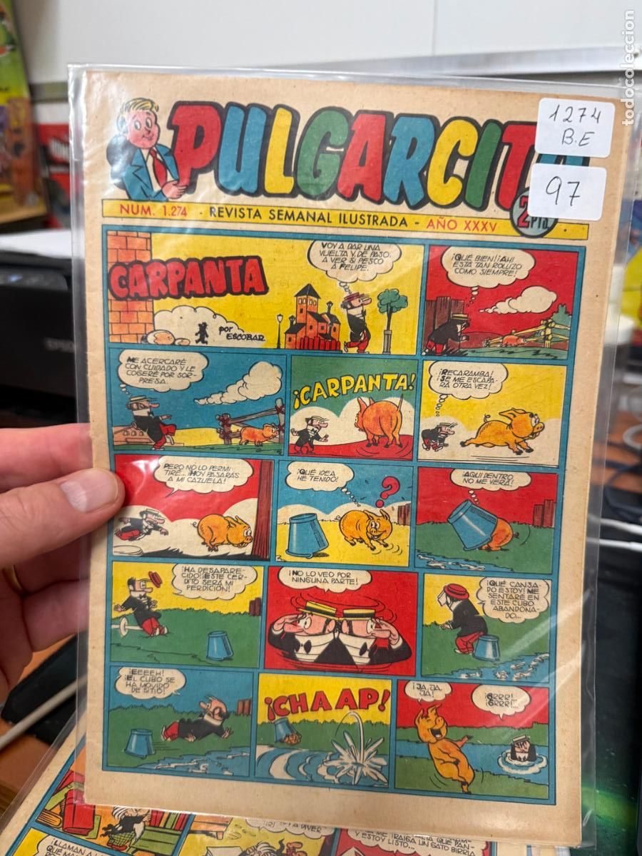 Tebeos: PULGARCITO EDITORIAL BRUGUERA NUMERO 1274