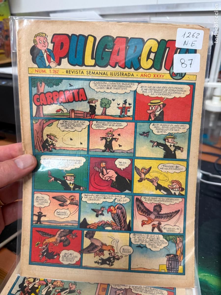Tebeos: PULGARCITO EDITORIAL BRUGUERA NUMERO 1262