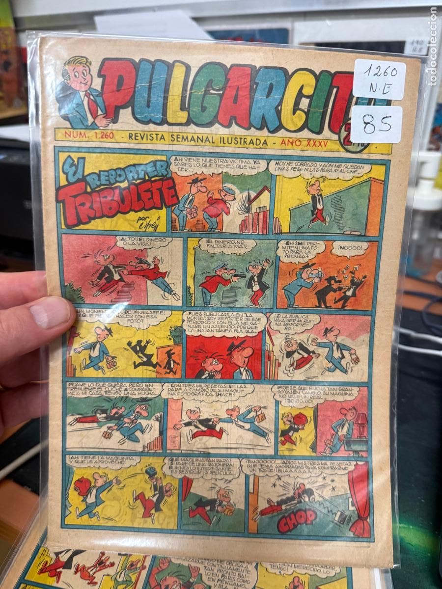 Tebeos: PULGARCITO EDITORIAL BRUGUERA NUMERO 1260