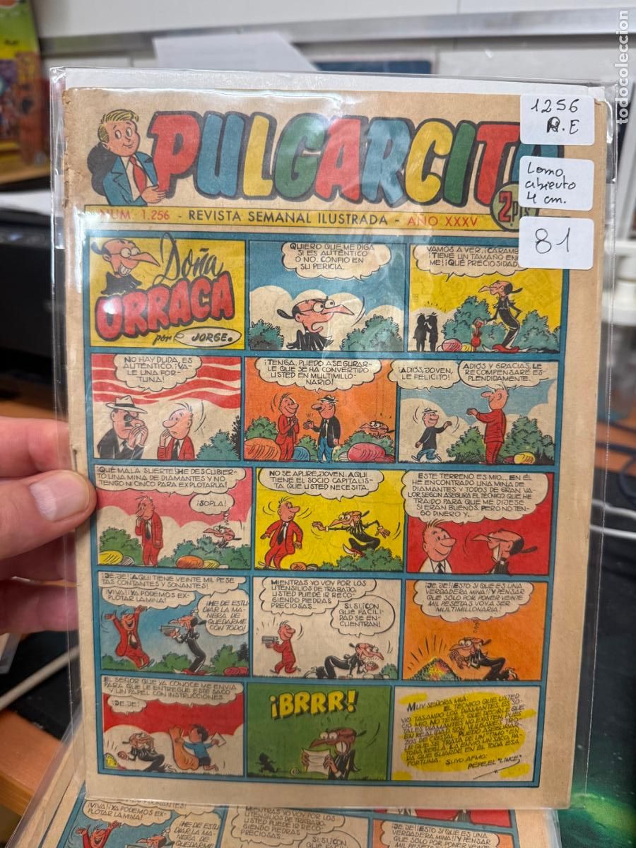 Tebeos: PULGARCITO EDITORIAL BRUGUERA NUMERO 1256