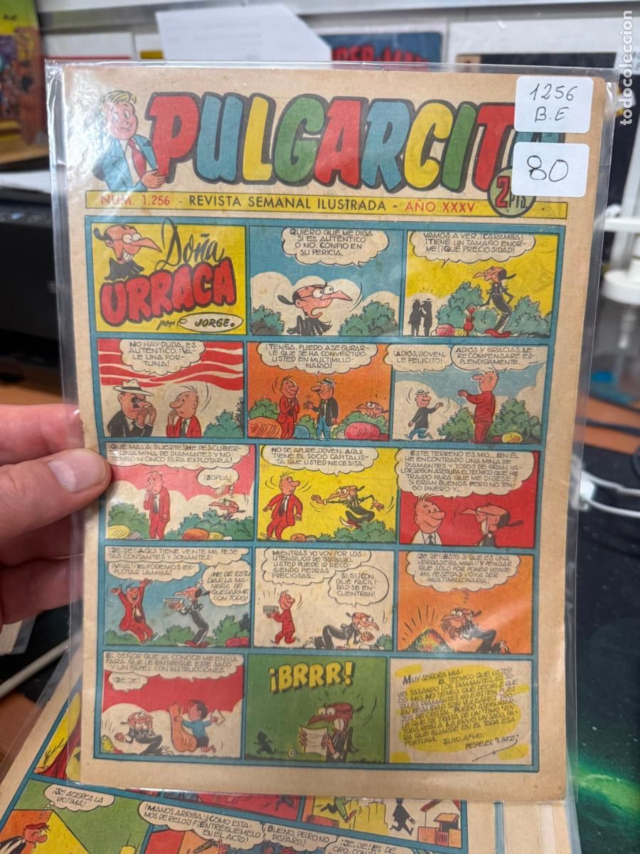 Tebeos: PULGARCITO EDITORIAL BRUGUERA NUMERO 1256