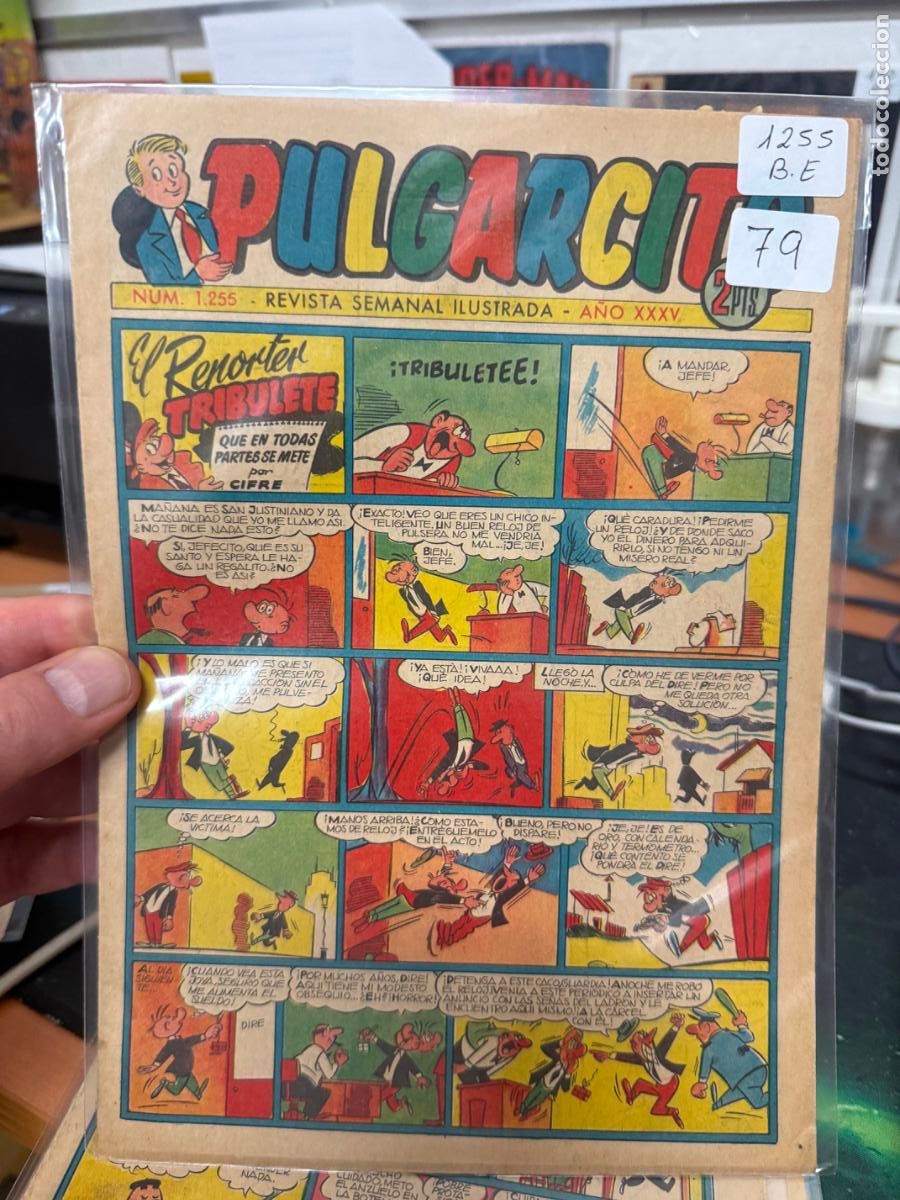 Tebeos: PULGARCITO EDITORIAL BRUGUERA NUMERO 1255