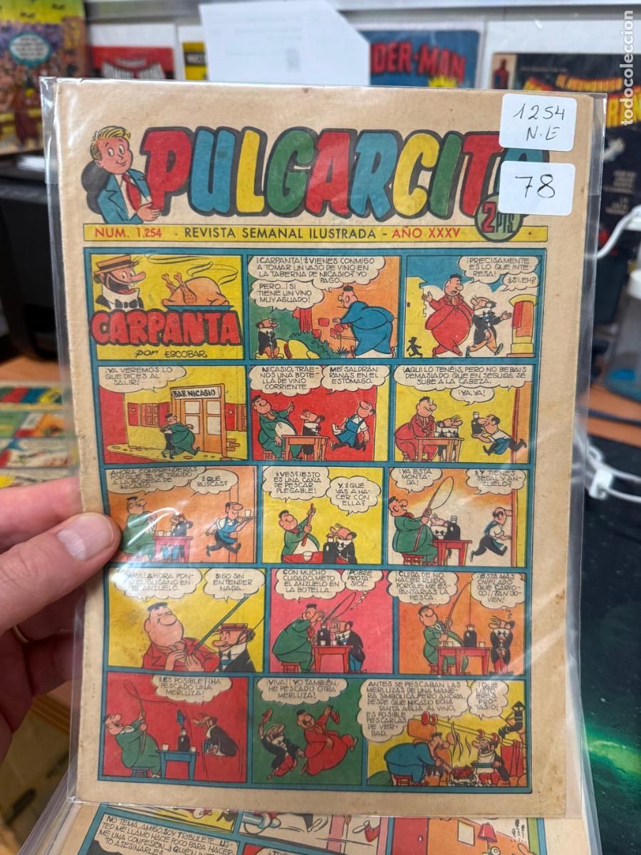 Tebeos: PULGARCITO EDITORIAL BRUGUERA NUMERO 1254