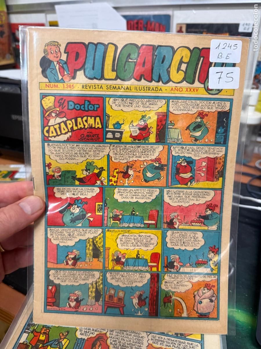 Tebeos: PULGARCITO EDITORIAL BRUGUERA NUMERO 1245