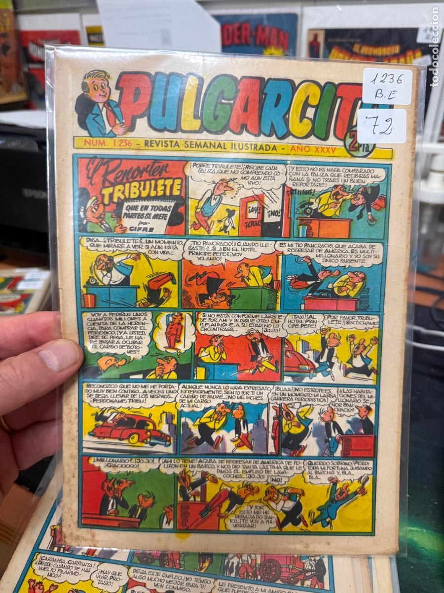 Tebeos: PULGARCITO EDITORIAL BRUGUERA NUMERO 1236
