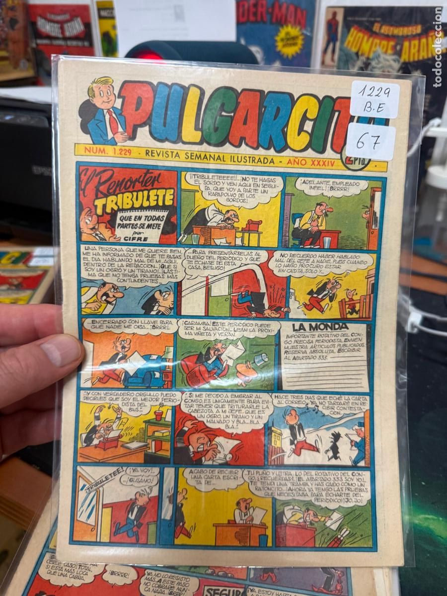 Tebeos: PULGARCITO EDITORIAL BRUGUERA NUMERO 1229