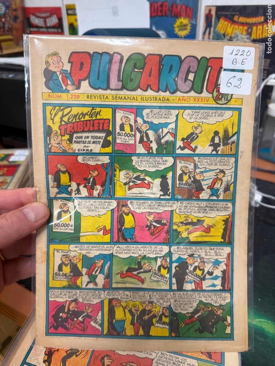 Tebeos: PULGARCITO EDITORIAL BRUGUERA NUMERO 1220