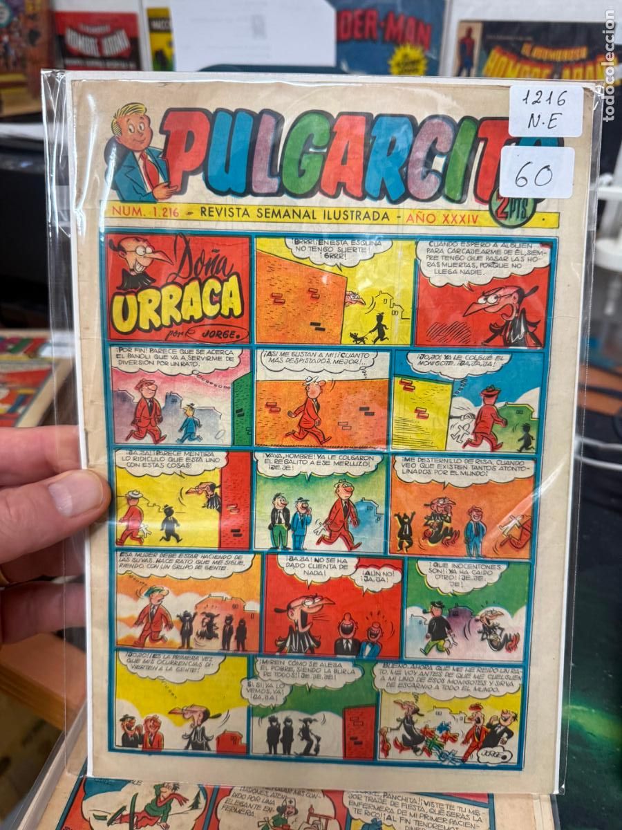 Tebeos: PULGARCITO EDITORIAL BRUGUERA NUMERO 1216