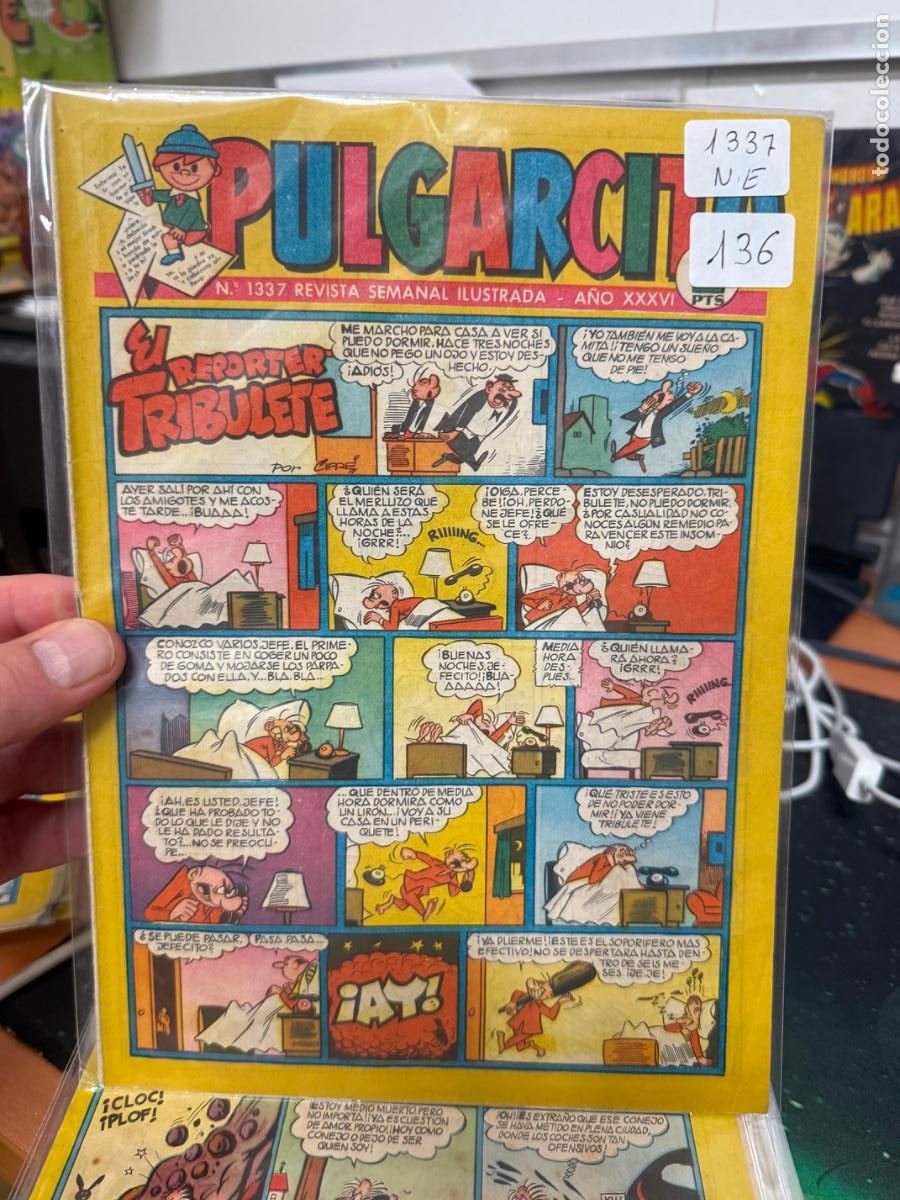 Livros de Banda Desenhada: PULGARCITO EDITORIAL BRUGUERA NUMERO 1337