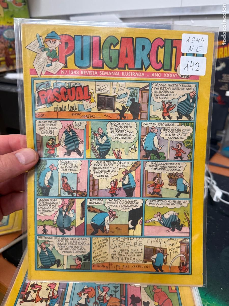 Livros de Banda Desenhada: PULGARCITO EDITORIAL BRUGUERA NUMERO 1344